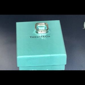 Vintage square 1837 Tiffany & Co ring 925 size 7.5